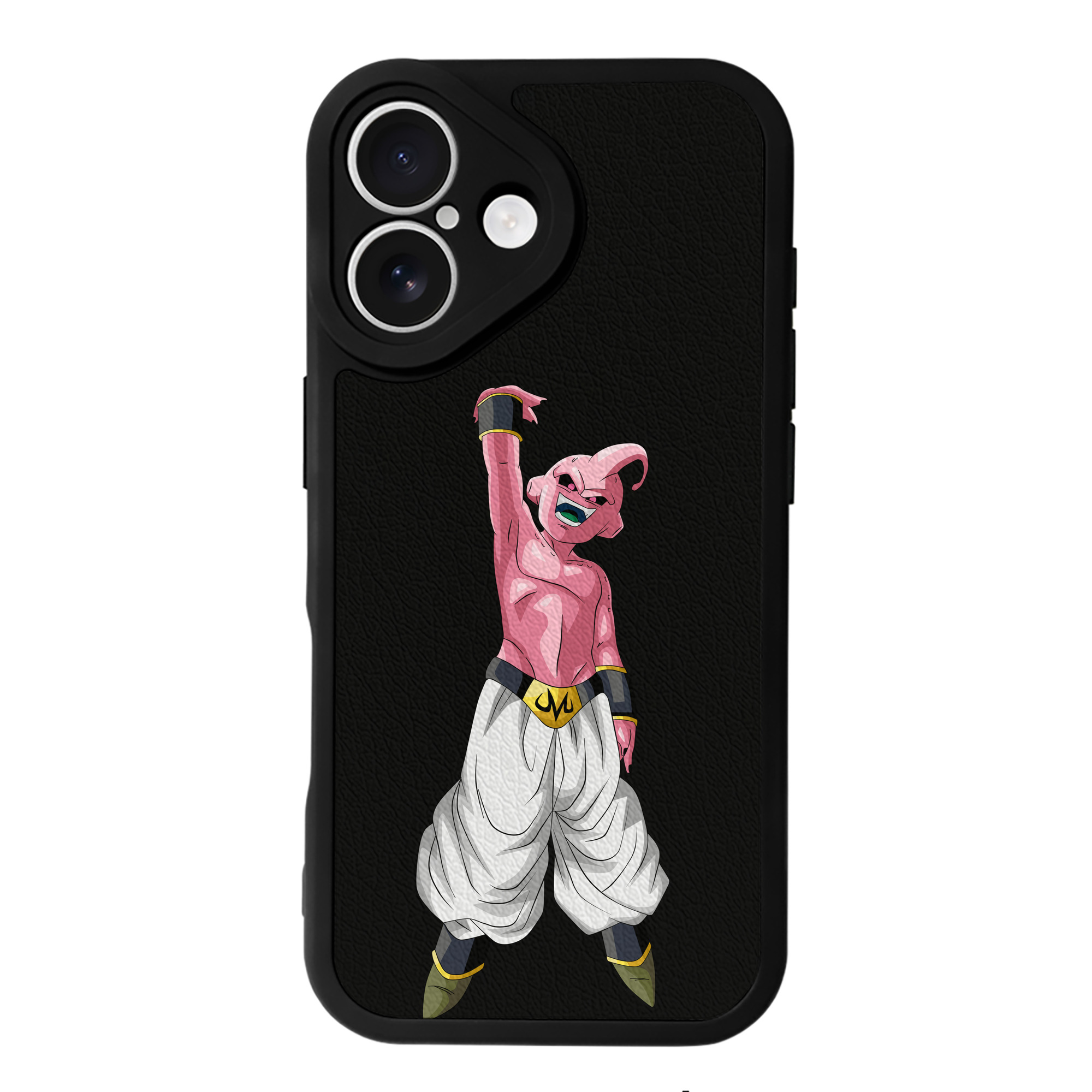 （画像用） ドラゴンボール 魔人ブウ DRAGON BALL Majin Buu 【iPhone 16シリーズ対応】シリコンスマホケース（レザー調） 材質：シリコン